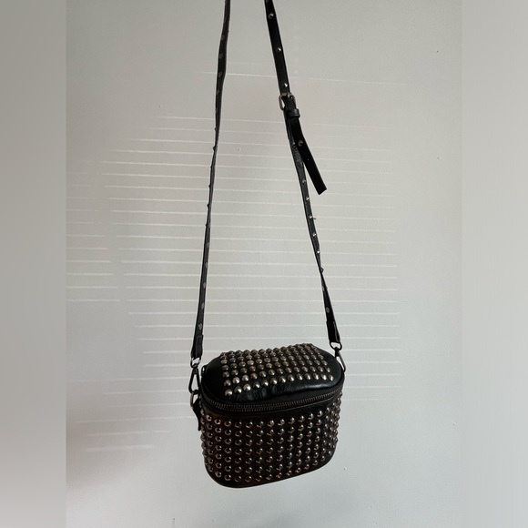 SUMMER SALE: Black studded crossbody - Picture 1 of 3